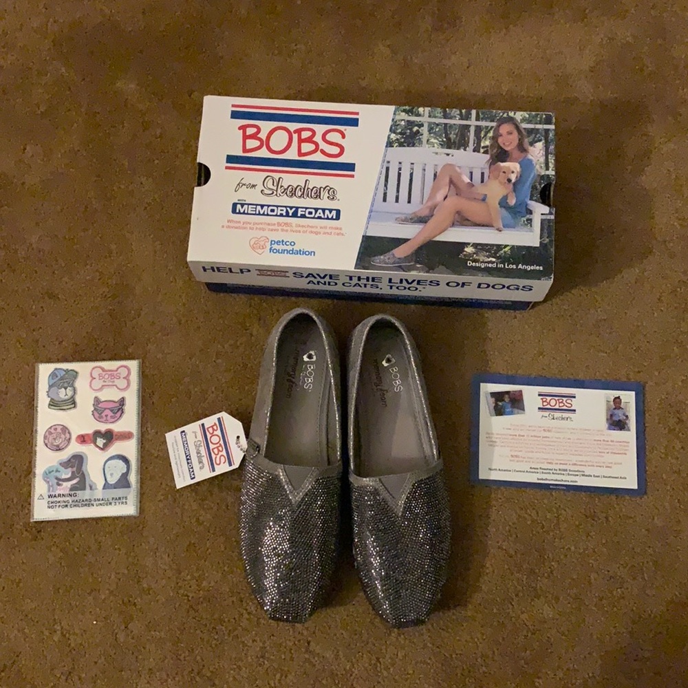 Skechers Women’s Luxe Bobs Tea-Rose ballet flat